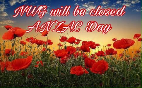 NWG Closed ANZAC Day